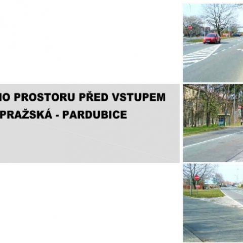 STUDIE ÚPRAV ULIČNÍHO PROSTORU UL. PRAŽSKÉ PŘED VSTUPEM NA LETIŠTĚ, PARDUBICE