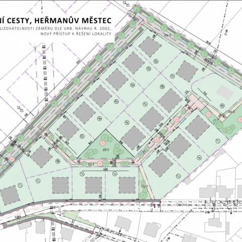 LOKALITA PRO BYDLENÍ U TRAVNÍ CESTY, HEŘMANŮ MĚSTEC (ST)